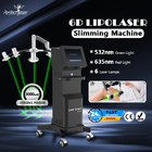 532nm 635nm 6D Lipo Laser Machine Weight Loss Body Slimming 600W