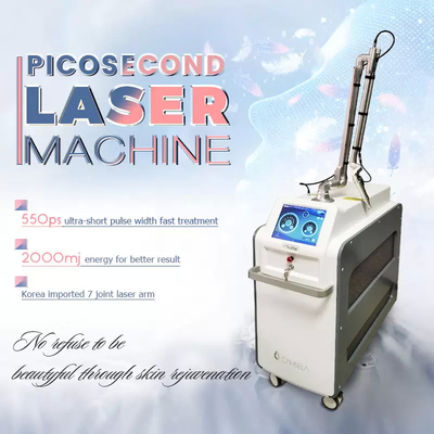 Pigment Tattoo Removal Laser Machine Picosure Second 3000W For All Skin Types