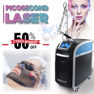 4 Wavelengths Yag Picosecond Laser Tattoo Removal Machine 1Hz - 10Hz