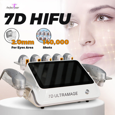 Portable 7D Hifu Beauty Machine Body Slimming Wrinkle Removal Skin Tightening