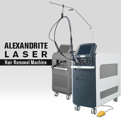 Alexandrite Yag Laser Hair Removal Machine Long Pulse Painless 4000W