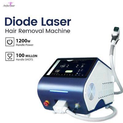 Portable Flawless 808nm Diode Laser Hair Removal Machine 3 Wavelength