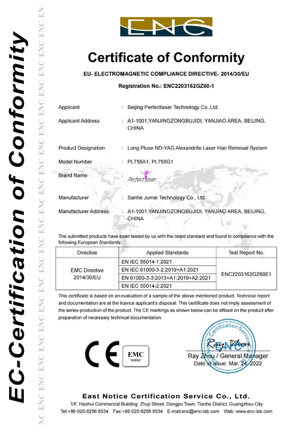 China Beijing Perfectlaser Technology Co.,Ltd certification